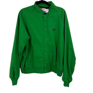 Pioneer Swingster Light Promo Advertising Jacket Button Up Lined Large USA Made